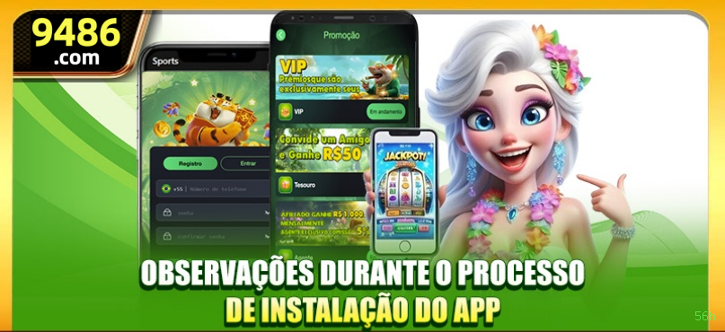 Imagem promocional da 56h mostrando a plataforma e suas vantagens